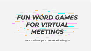 仮想会議のための楽しい単語ゲーム