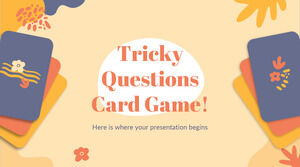 トリッキーな質問カードゲーム！