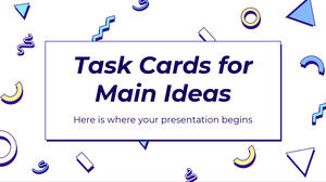 Task Cards for Main Ideas