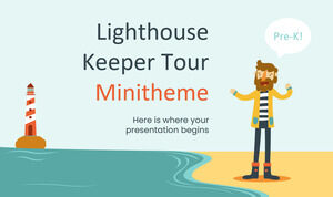 Anaokulu Öncesi için Deniz Feneri Bekçisi Turu Mini Teması