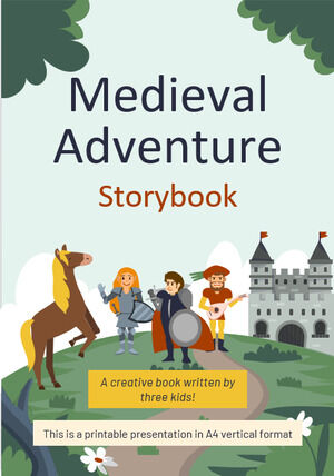 Libro di fiabe di avventura medievale
