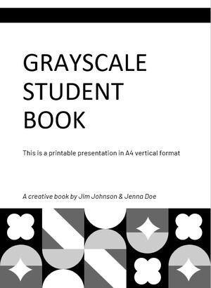 Grayscale Student Book