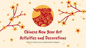 Attività artistiche e decorazioni per il capodanno cinese