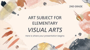 موضوع الفن للمرحلة الابتدائية: الفنون البصرية
