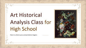 فئة التحليل التاريخي الفني للمدرسة الثانوية