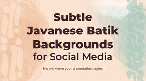 Subtile javanische Batik-Hintergründe für soziale Medien