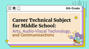 中学6年生のキャリア技術科目：芸術、視聴覚技術、コミュニケーション