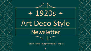 Biuletyn w stylu Art Deco z lat 20. XX wieku