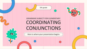Materia de gramática para primaria - 5.º grado: conjunciones coordinadas