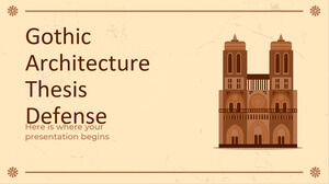 Soutenance de thèse d'architecture gothique