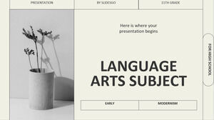 Lise Dil Sanatları Konusu - 11. Sınıf: Erken Modernizm