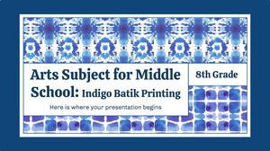 Matéria de Artes para o Ensino Médio - 8ª Série: Impressão Indigo Batik