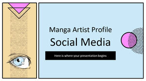Профиль исполнителя манги в социальных сетяхМанга