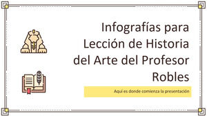 Lección de Historia del Arte por el Sr. Robles Infografía