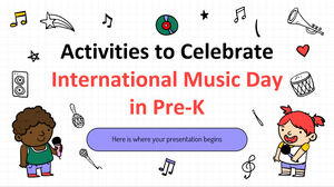 Attività per celebrare la Giornata internazionale della musica in età prescolare