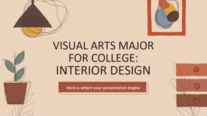 大学の視覚芸術専攻: インテリア デザイン