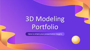 3D-Modellierungsportfolio