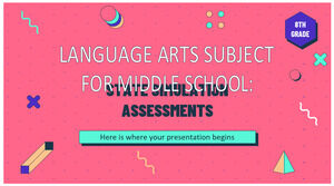 مادة فنون اللغة للمدرسة الإعدادية - الصف الثامن: تقييمات محاكاة الدولة