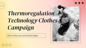 Campagna di abbigliamento per la tecnologia di termoregolazione