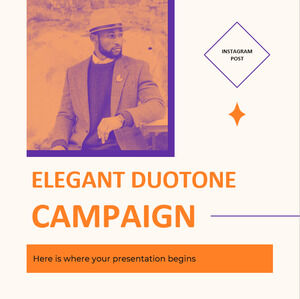 Elegante Duotone Instagram Posts Kampagne