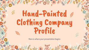 Profilo aziendale di abbigliamento dipinto a mano