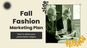 가을 패션 마케팅 계획