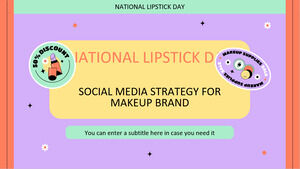 메이크업 브랜드를 위한 National Lipstick Day 소셜 미디어 전략