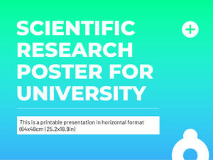 대학 과학 연구 포스터