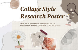 Poster de cercetare în stil colaj