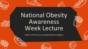 National Obesity Awareness Week Lecture
