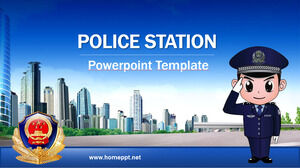 Plantillas de Powerpoint de la estación de policía