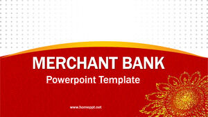 Templat Powerpoint Bank Pedagang