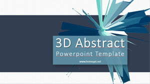 เทมเพลต 3D นามธรรม Powerpoint