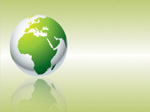 Plantillas de Powerpoint del mundo ecológico verde