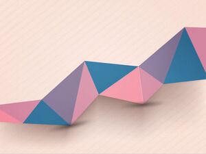 3D Pink Paper Powerpoint Templates