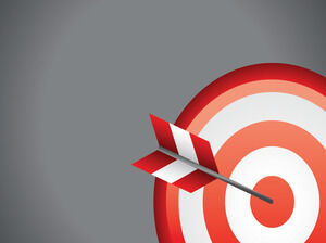 Archery on Target Powerpoint Templates