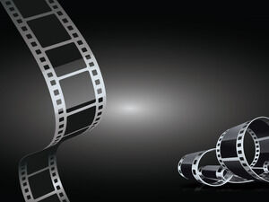 Plantillas de Powerpoint de cine en blanco y negro