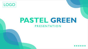 Pastellgrüne Powerpoint-Vorlagen