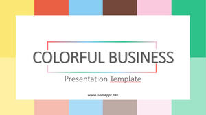 Plantillas coloridas de PowerPoint para planes de negocios