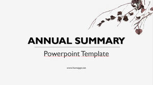 Modèles PowerPoint de résumé annuel