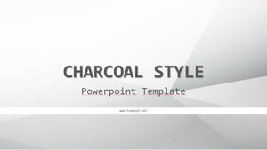 木炭风格的Powerpoint模板