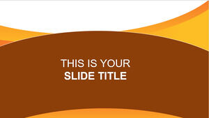 橙色設計 Powerpoint 模板