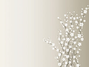 겨울 꽃 파워포인트 템플릿