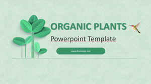 Template Powerpoint Tumbuhan Organik