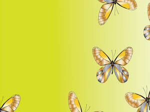 Butterflies are Flying Powerpoint Templates