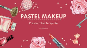 Pastell-Make-up-Powerpoint-Vorlagen