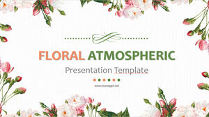 Modelos de Powerpoint Atmosféricos Florais
