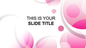 Pink Flowers Powerpoint Templates