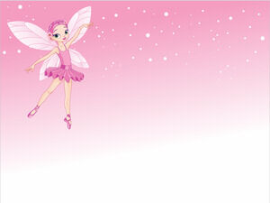 เทมเพลต Pinky Fairy Powerpoint