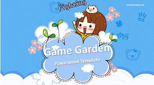 遊戲花園 Powerpoint 模板